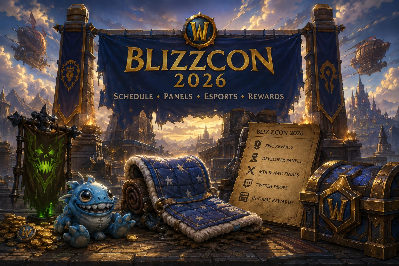 BlizzCon 2026 Schedule, EU Times & WoW Twitch Drop Rewards