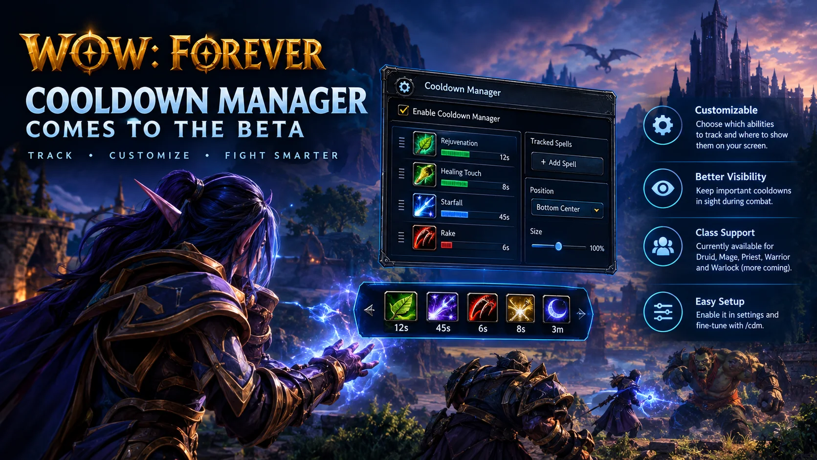 WoW: Forever Cooldown Manager Now Available in Beta
