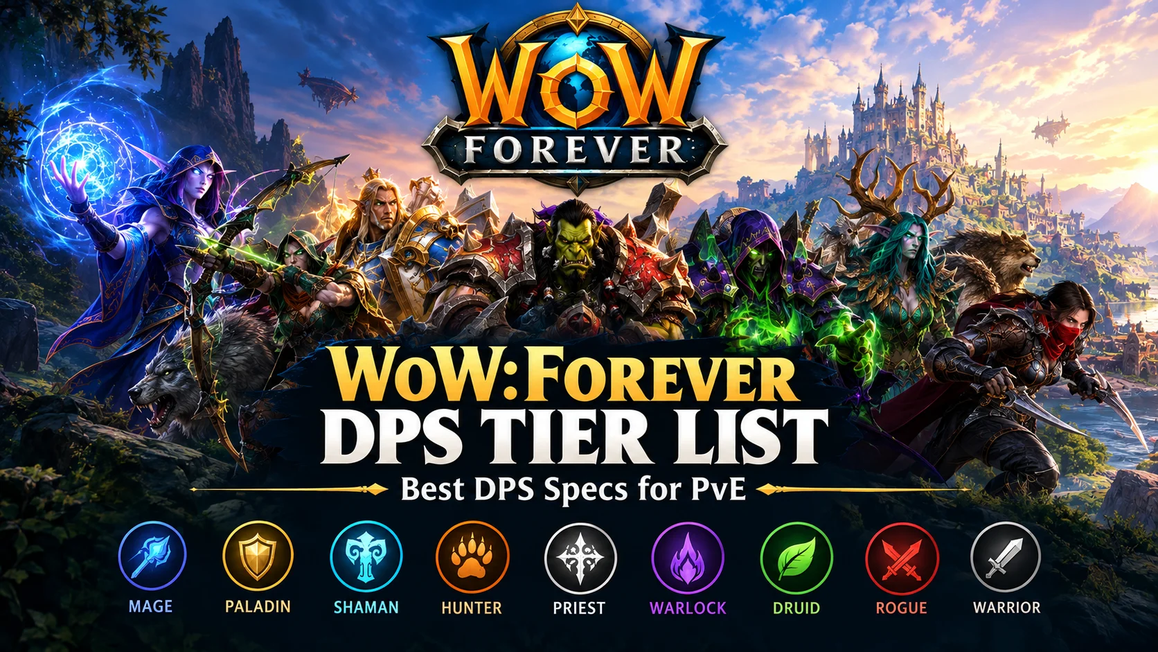 WoW:Forever DPS Tier List 2026: Best DPS Specs for PvE