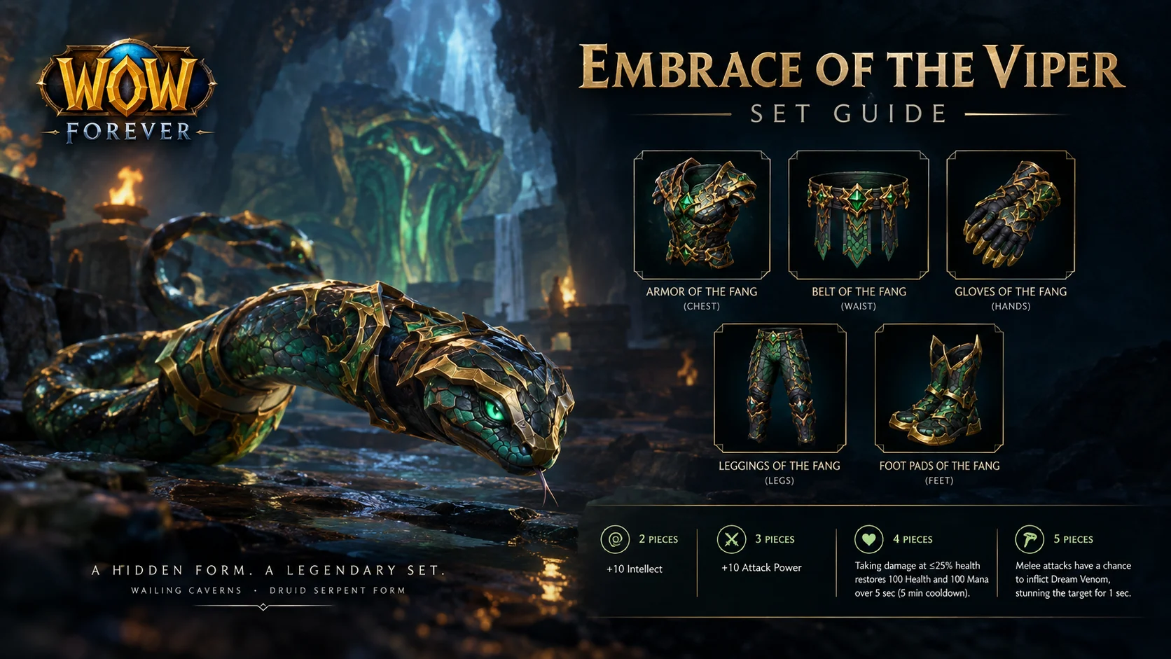 WoW: Forever | Embrace of the Viper Set Guide