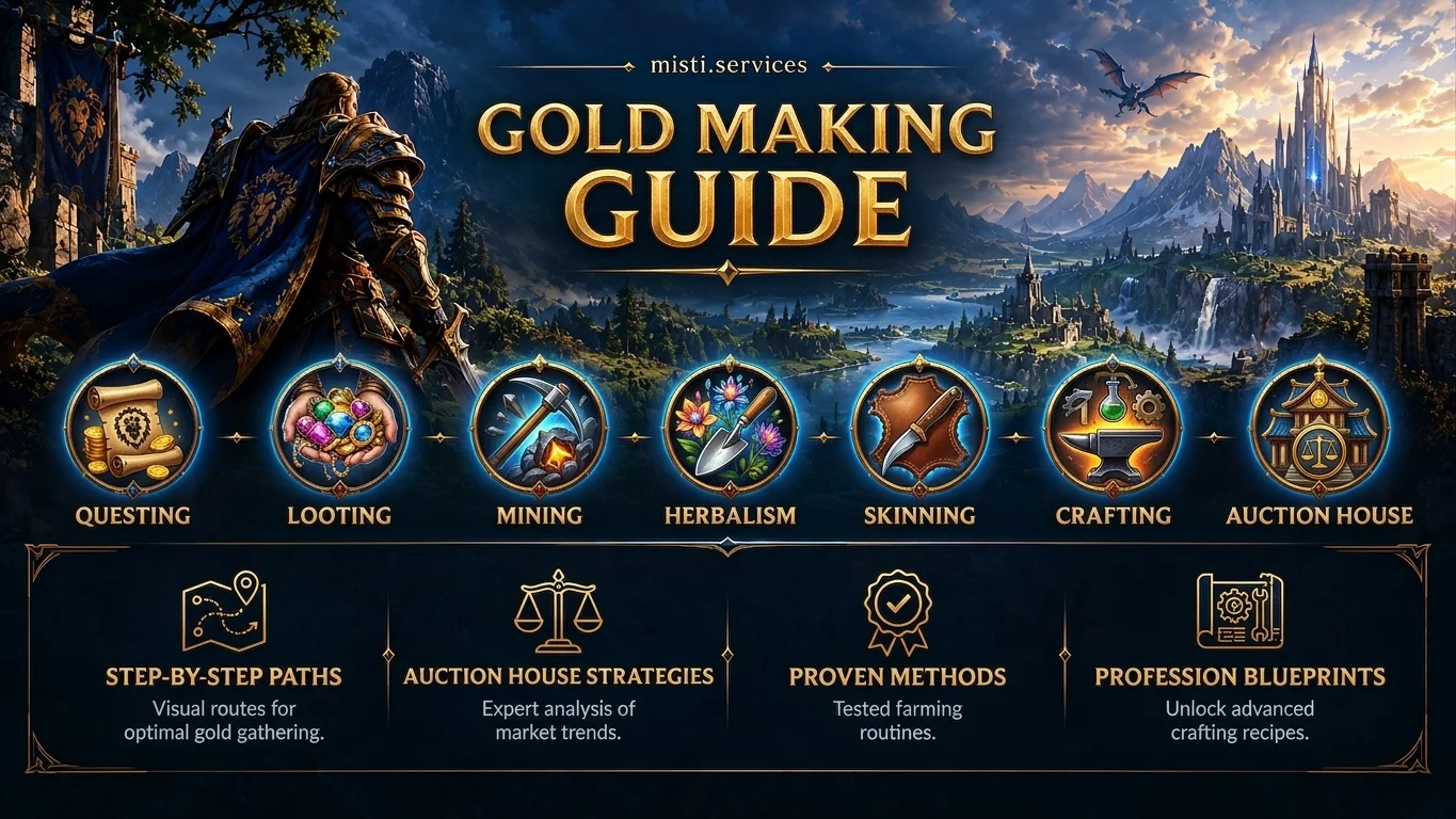 WoW Forever Gold Guide: How to Make Gold From Level 1 to 60